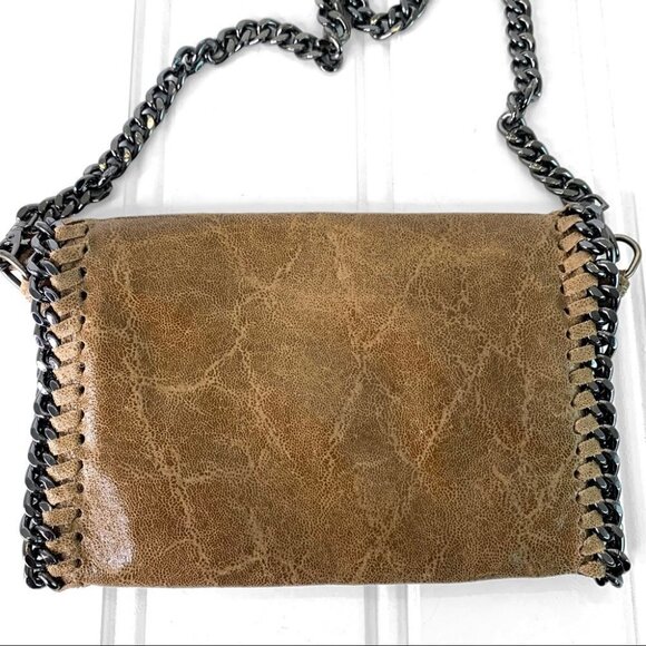 Borse in Pelle designer brown genuine leather long metallic chain womens… - Picture 3 of 10